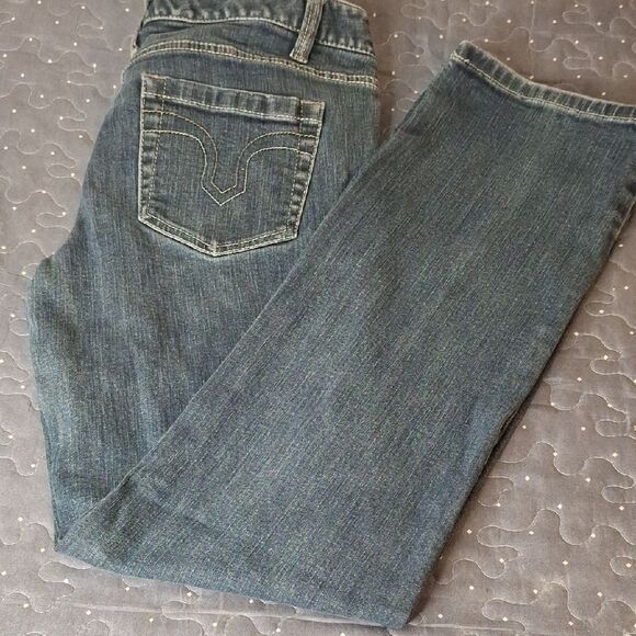 Loft Straight Blue Denim Jeans size 6 - Picture 1 of 6
